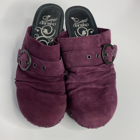 Dansko purple leather clogs size 37 - Picture 2 of 8